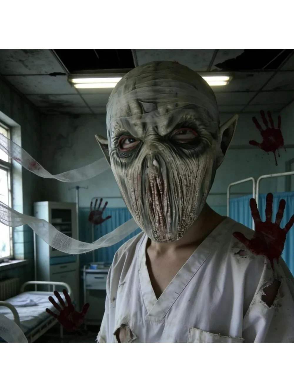 Silent Devil Latex Horror Monster Halloween Cosplay Zombie Mask